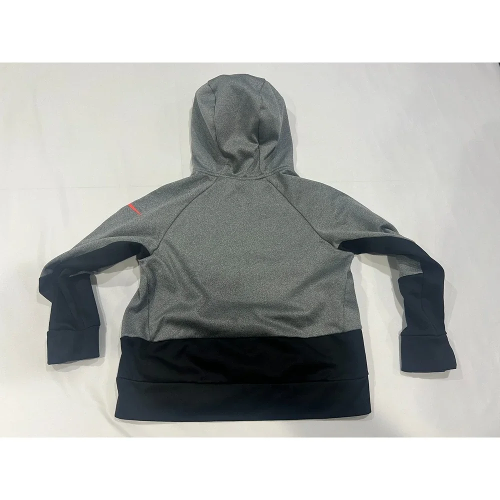 Nike Hoodie Boys Medium Gray Dri Fit Pullover Activwear Performance Kidcore - Picture 2 of 7